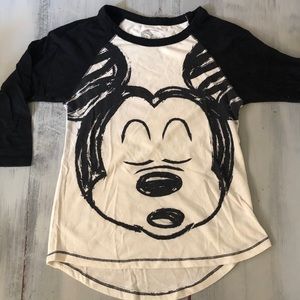 Mickey Mouse Disney Baseball Sleeve T-shirt